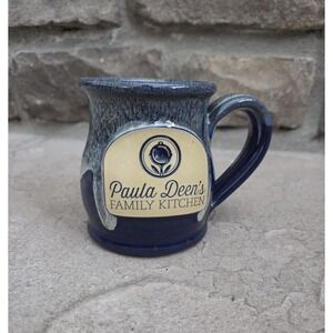 PAULA DEEN'S Family Kitchen Pottery Mug Cup Stoneware Blue